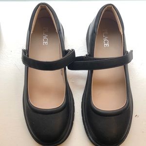 These are Black Size 4 Dress Shoes or even school shoes never worn